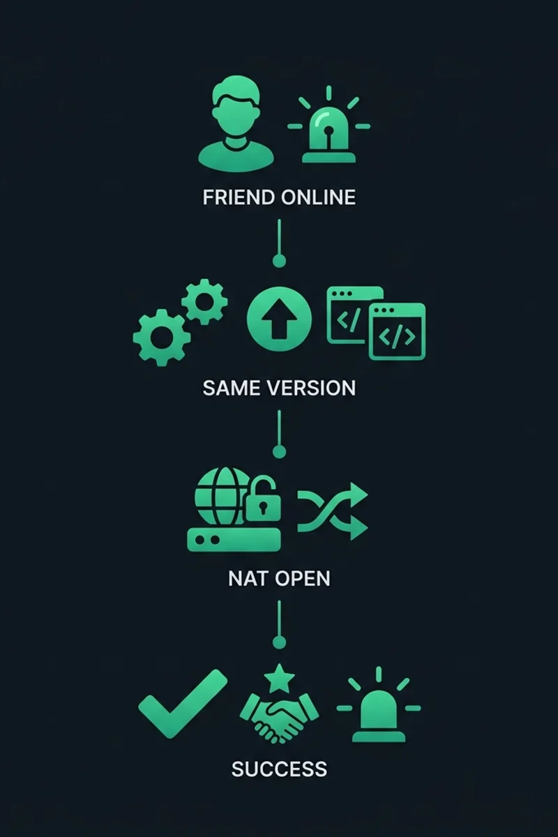 Meccha Chameleon Stuck on Connecting — Fix Guide — visual overview