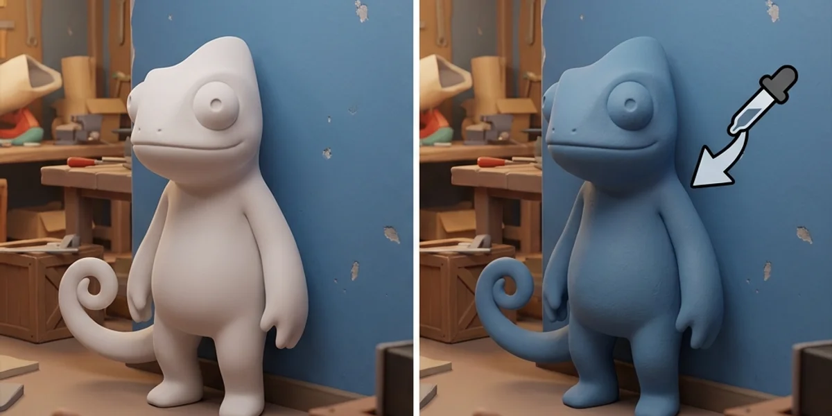 Meccha Chameleon Painting Basics — Color & Texture — illustrated guide