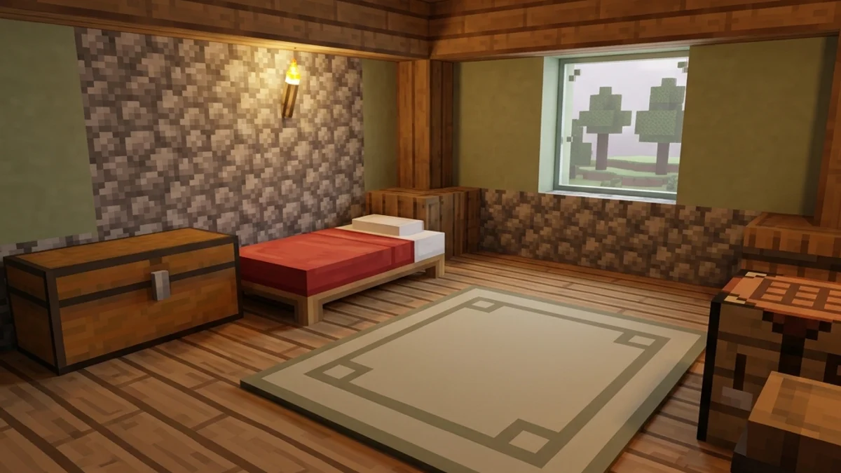 Minecraft Bedroom Workshop Map Guide — Workshop map scene