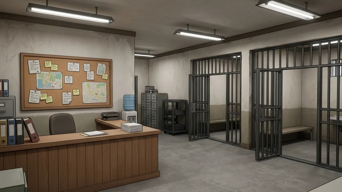 Police Station Workshop Map Guide — Workshop map scene
