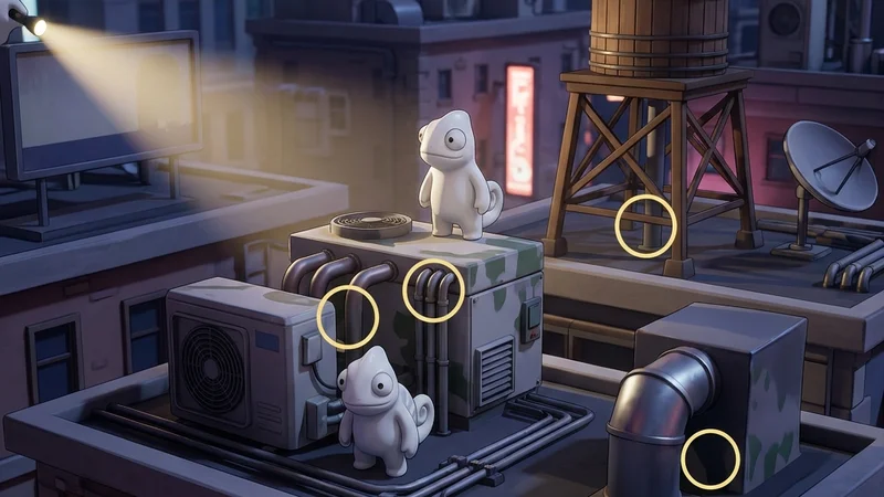 Rooftop City Workshop Map Guide — recommended hider spots